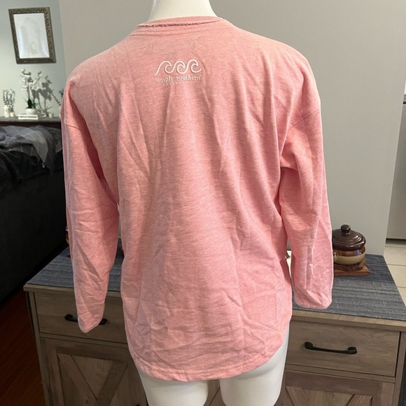 Simply Southern Weekend peach sweatshirt - Picture 4 of 4